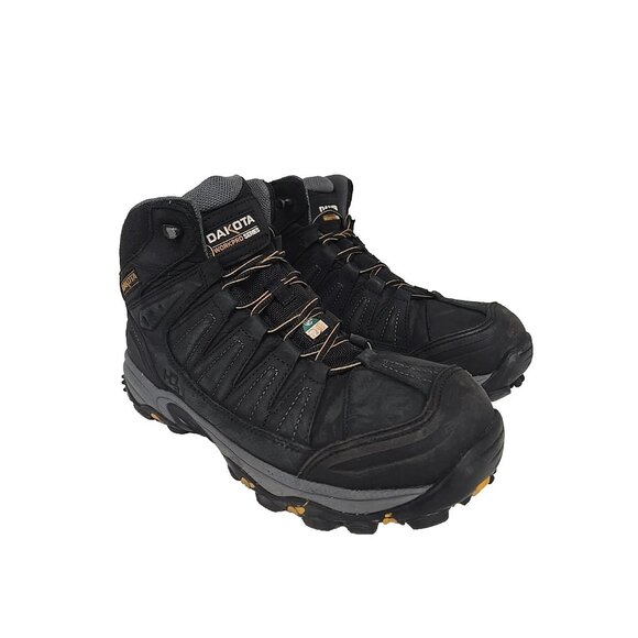 Dakota Other - Dakota Men's 6" 2301 Aluminum Toe Comp. Plate WP Work Boots Black Size 9.5W/L